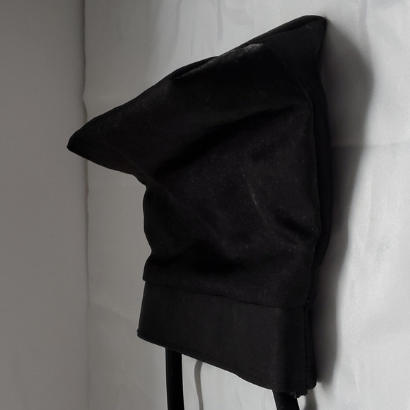 Satin Black Evening Bag - Picture 6 of 9